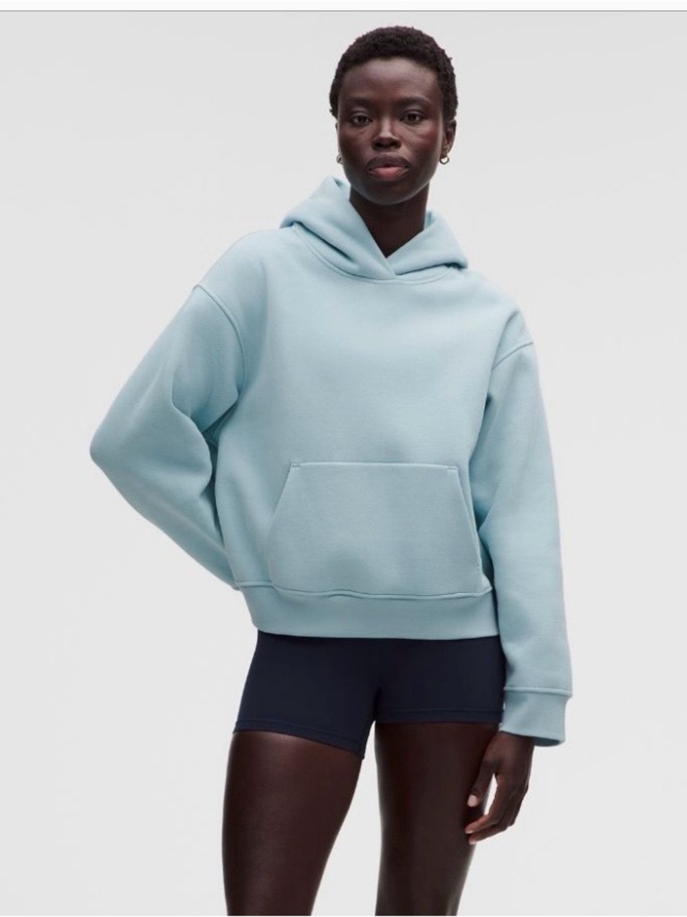 Lululemon Women's Steady State SuperLoft Hoodie Wider - Seafoam Size Medium